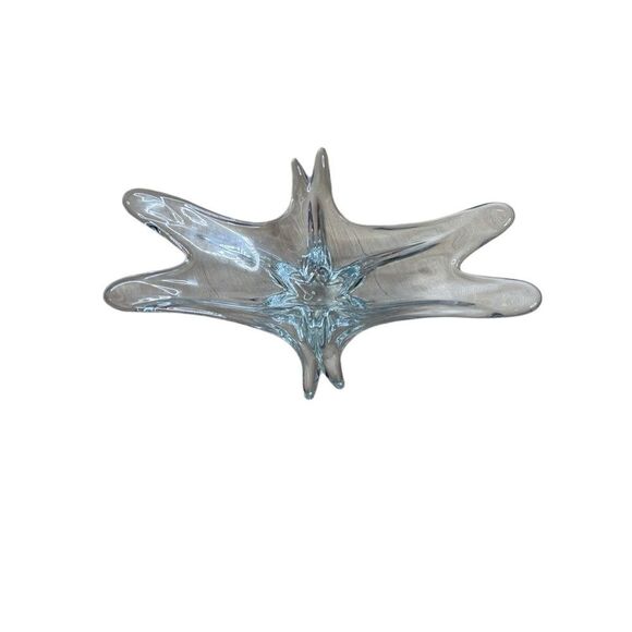 MCM Vintage Splash Drip Glass Bowl 16” long - Picture 6 of 6